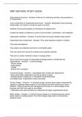 HINF 265 FINAL STUDY GUIDE