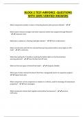 BLOCK 2 TEST-AIRFORCE -QUESTIONS WITH 100&percnt; VERIFIED ANSWERS