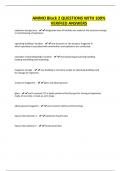 AMMO Block 2 QUESTIONS WITH 100&percnt; VERIFIED ANSWERS