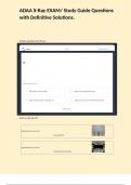 ADAA X-Ray EXAM&sol; Study Guide Questions with Definitive Solutions&period;