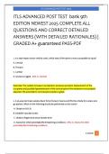 ITLS ADVANCED POST TEST  bank 9th  EDITION NEWEST 2025 COMPLETE ALL  QUESTIONS AND CORRECT DETAILED  ANSWERS &lpar;WITH DETAILED RATIONALES&rpar; &vert;  GRADED A&plus; guaranteed PASS-PDF
