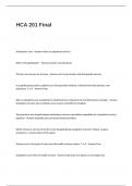 HCA 201 Final Exam Questions with Correct Answers