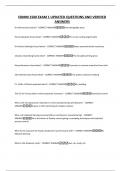 EDMM 1500 EXAM 1 UPDATED QUESTIONS AND VERIFIED ANSWERS
