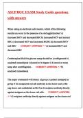 ASCP BOC EXAM Study Guide questions with answers