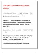 ASCP BOC Practice Exam with correct answers