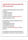 Complete BOC ASCP prep questions with 100&percnt; correct answers