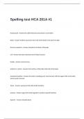 Spelling Test HCA 201A -1