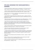 VITA 2025 ADVANCED TEST EXAM QUESTIONS & ANSWERS