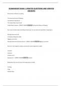 SEAMANSHIP EXAM 1 UPDATED QUESTIONS AND VERIFIED ANSWERS