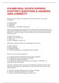 COLIBRI REAL ESTATE EXPRESS CHAPTER 5 QUESTIONS & ANSWERS 100&percnt; CORRECT&excl;&excl;