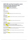 HINF 265 Lab Final Complete Latest Actual set with Questions and correct&sol;verified Answers