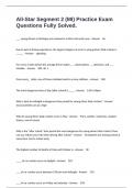 All-Star Segment 2 &lpar;MI&rpar; Practice Exam Questions Fully Solved&period;