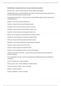 FLHD 2400 Exam 1 Questions with Correct Answers Fully Solved Latest 2025