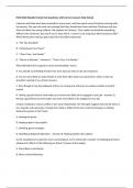 FLHD 2400 Weekly Checks Test Questions with Correct Answers Fully Solved 