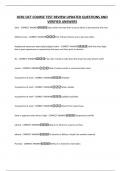 IICRC OCT COURSE TEST REVIEW UPDATED QUESTIONS AND VERIFIED ANSWERS