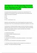 Test Bank For ATI Pharmacology Proctored Exam Questions and 100&percnt; Verified Answers &lpar;Latest 2025&sol;2026 Update&rpar;