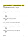 Test Bank for Anatomy & Physiology  Chemistry Basics