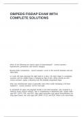 OB -PEDS FISDAP EXAM WITH COMPLETE SOLUTIONS