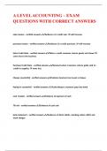 A LEVEL ACCOUNTING BUNDLED EXAMS