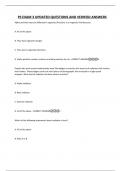 PS EXAM 3 UPDATED QUESTIONS AND VERIFIED ANSWERS