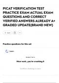 PICAT VERIFICATION TEST PRACTICE EXAM ACTUAL EXAM QUESTIONS AND CORRECT VERIFIED ANSWERS ALREADY A&plus; GRADED UPDATE&lbrace;BRAND NEW&rcub;