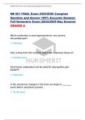 NR 601 FINAL Exam 2025-2026 Complete  Question and Answer 100&percnt; Accurate Summer Fall Semesters Exam &lpar;2024&sol;2025 May Session&rpar;  GRADED A