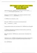 CFM Complete study guide &lpar;Latest Update 2025&rpar; with 100&percnt; Accurate Answers&sol;Solutions