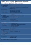 Glynco FLETC Second Half Material questions and answers graded A&plus; latest update