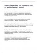Glynco 2 questions and answers graded A&plus; updated already passed
