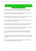 PCT Chapters 1-13 Exam Questions and Correct Answers &lpar;100&percnt;COMPLETE ANSWERS&rpar; ALREADY GRADED A&plus; 100&percnt; satisfaction guaranteed