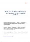 PSYC 351 Final Exam Questions And Answers Latest Updates &lpar;2025&rpar;&excl;&excl;
