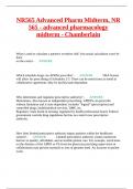 NR565 Advanced Pharm Midterm&comma; NR 565 - advanced pharmacology midterm - Chamberlain