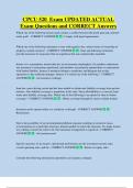 CPCU 520  Exam UPDATED ACTUAL   Exam Questions and CORRECT Answers