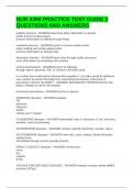 NUR 4390 PRACTICE TEST GUIDE 2 QUESTIONS AND ANSWERS