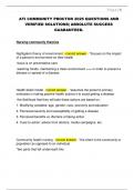 ATI COMMUNITY PROCTOR 2025 QUESTIONS AND  VERIFIED SOLUTIONS&vert; ABSOLUTE SUCCESS  GUARANTEED&period; 