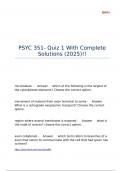 Psyc 351 Quiz 1&comma;  2&comma; 3&comma; 4&comma; and 5 Package deal &lpar;2025&rpar;&excl;&excl;