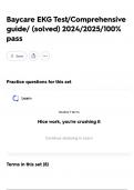Baycare EKG Test&sol;Comprehensive guide&sol; &lpar;solved&rpar; 2024&sol;2025&sol;100&percnt; pass