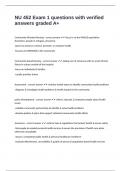 NU 452 Exam 1 questions with verified answers graded A&plus;