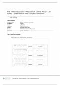 PHS 104A Introductory Physics Lab &vert; Final Report Lab Safety &vert; 2025 Update with complete solutions