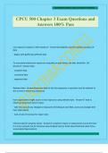 CPCU 500 Chapter 3 Exam Questions and Answers 100&percnt; Pass