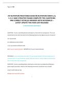 RECENT ATI Nutrition Proctored Exam for RN Nutrition Form A-E&comma; including 3 Complete Practice Tests featuring over 750 Questions with Accurate&comma; Detailed Solutions and Explanations&period; Recently Updated and Released for this Year