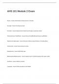 AHS 101 Module 2 Exam Questions with Correct Answers