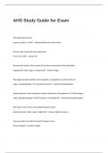 AHS Study Guide Questions and Answers- for Exam