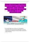 NURSING JURISPRUDENCE AND ETHICS  FOR TEXAS NURSES LATEST UPDATED  2025&sol;2026 &sol; REAL EXAM WITH  COMPLETE QUESTIONS AND SOLUTIONS 100&percnt; GRADED AT A&plus; SCORE  GUARANTEED PASS&excl;&excl; 