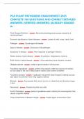 PCA PLANT PATHOGENS EXAM NEWEST 2025  COMPLETE 100 QUESTIONS AND CORRECT DETAILED  ANSWERS &lpar;VERIFIED ANSWERS&rpar; &vert;ALREADY GRADED  A&plus;  Plant Disease Definition - answer&period;&period;Abnormal physiological processes caused by a  causal pathogen 