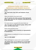 Arkansas boiler test Latest  Questions and Graded Answers 