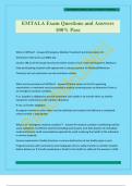 EMTALA Exam Questions and Answers 100&percnt; Pass