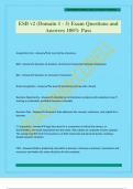ESB v2 &lpar;Domain 1 - 3&rpar; Exam Questions and Answers 100&percnt; Pass