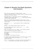 Chapter 9&colon; Muscles Test Bank Questions And Answers