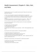 Test Bank for Health Assessment Chapter 9&colon; Skin&comma; Hair&comma; and Nails &ndash; Practice Questions and Clinical Insights